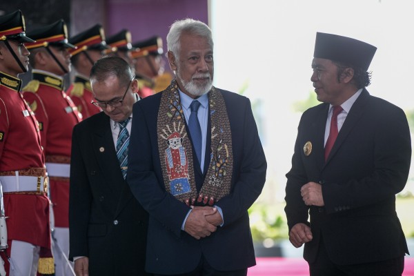 The Arrival of PM of Timor Leste Xanana Gusmao